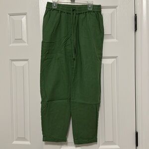 J. By J. Crew Linen-cotton drawstring pant, 0